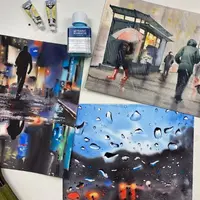 Дождь акварелью