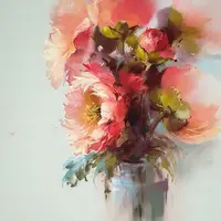 Коралловые пионы