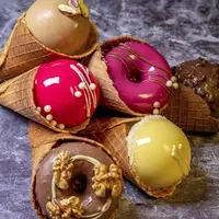 Вафельные рожки с муссовой начинкой