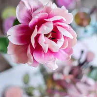 Пионовидный тюльпан из холодного фарфора