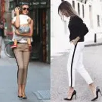 Выкройка женских брюк с лампасом