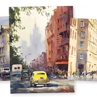 Две столицы. Акварельный марафон