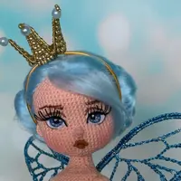 Оформление личика вязаной куклы