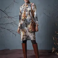 Платье с необычным бантом 108-10/2021 и платье с овальным вырезом 403-02/2021