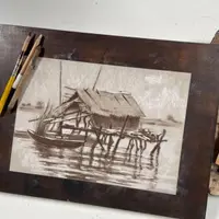 Графика мягкими материалами