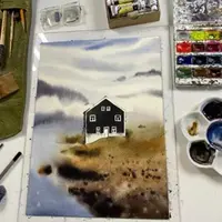 Акварельный минимализм. Скандинавия