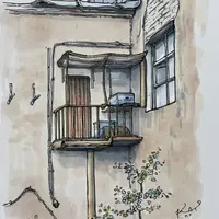 Балкон с ульями