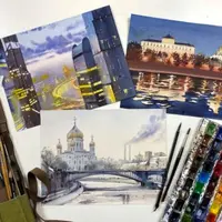 Акварельная Москва