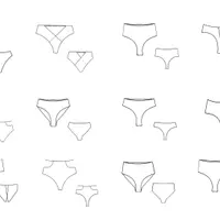 Параметрические лекала. Трусики. 12 базовых моделей трусиков