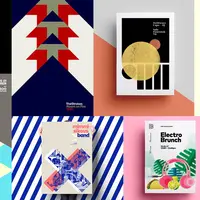 Дизайн плакатов для музыкальных событий