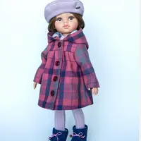 МК и выкройки по пошиву нарядов для кукол Паола Рейна. Пальто и берет