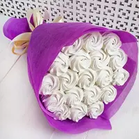 Как собрать красивый букет из зефира