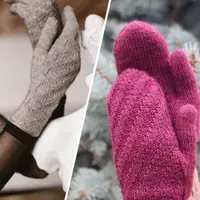 Набор Diagonal: перчатки и варежки