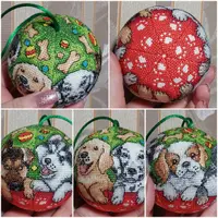 Схемы объемных шаров: Тигр в пальмах, Маяк, Лиса, Динозавры