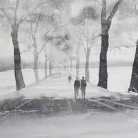 Акварельные пейзажи: Экспериментальные инструменты и техники