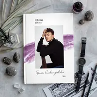 Шаблон выпускной фотокниги Дизайн Яркий Штрих