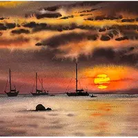 Небеса акварелью