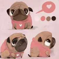 Мастер-класс по рисованию Мопс