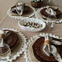 Вязание ажурных ковров