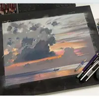 Небо и вода пастелью