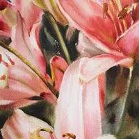 Урок по рисованию лилий акварелью