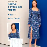 Платье с отрезным лифом №289