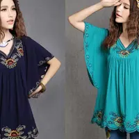 Простые бохо выкройки блузки с низкой проймой