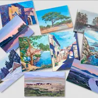 Пейзажи акрилом