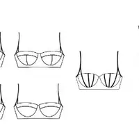 Параметрические лекала. 5 моделей бюстгальтеров Балконет