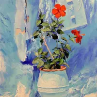 Голубой горшок