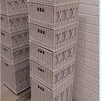 Этажерка-комод из бумажной лозы