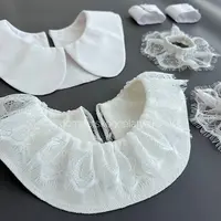 Съемные воротники и манжеты из хлопка и кружева