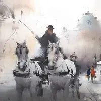 Извозчик. Прогулка по Вене