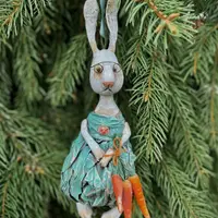 Новогодняя игрушка «Зайка»