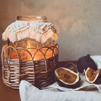 Корзина в бохо стиле