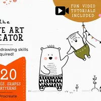 Make Cute Art. Кисти, штампы, паттерны для Procreate