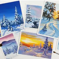 Зимний пейзаж. Акрил