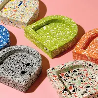 Аксессуары для дома из терраццо с использованием джесмонита