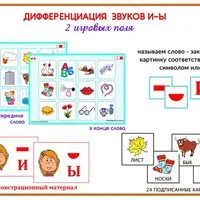 Логопедические пособия. Гласные звуки