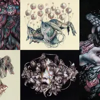 Творческий портрет с карандашами в стиле кьяроскуро