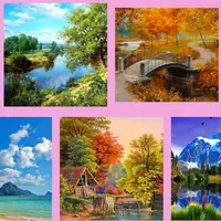 Акварель в пейзаже