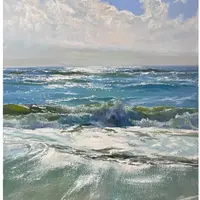 Видео-урок масляной живописи: Серебристое море