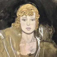 Стильные портреты в технике микс-медиа