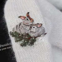 Марафон по декорированию варежек вышивкой «Зайка мой»