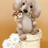 Вязаные игрушки. Такса