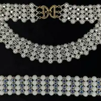 Жемчужный браслет и колье "Завтрак у Тиффани"