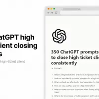 350 запросов ChatGPT для закрытия клиентов на большие чеки