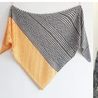 Шаль ленивым жаккардом Sunny Morning in Berlin