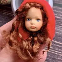 Роспись личика для ватной игрушки