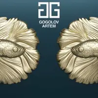 Моделирование дверной ручки FISH в 3d max